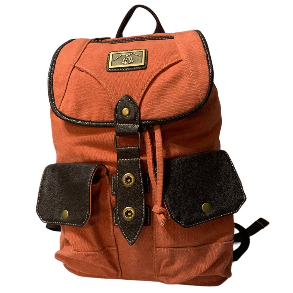 Canadian backpack coral canvas backpack